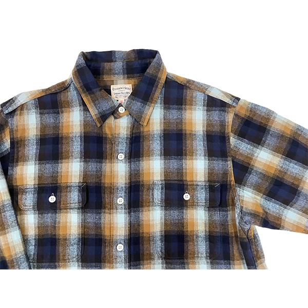 フェローズ Pherrow's ワークシャツ 25W-650WS-C チェック 起毛 長袖 トップス アメカジ ヴィンテージ メンズ 日本製 新作 秋冬 2025年 秋冬