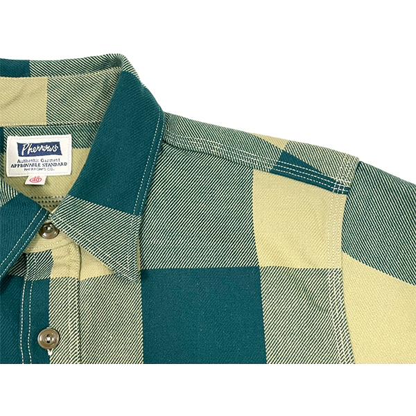 Pherrow's（フェローズ） ヘビーネル シャツ 25W-720WS-C チェック