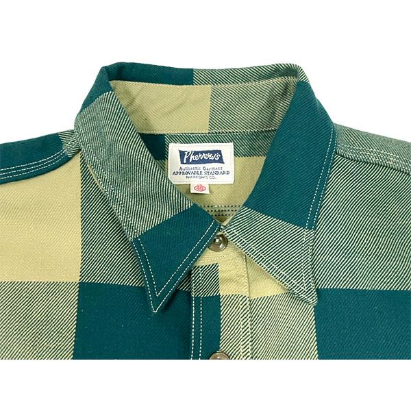 Pherrow's（フェローズ） ヘビーネル シャツ 25W-720WS-C チェック