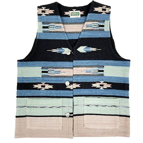 Pherrow's フェローズ ベスト 25W-PIV1 インド製 ダリ織 ハンドメイド
