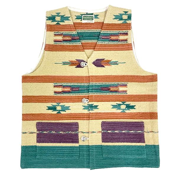 Pherrow's（フェローズ） ベスト 25W-PIV1 インド製 ダリ織
