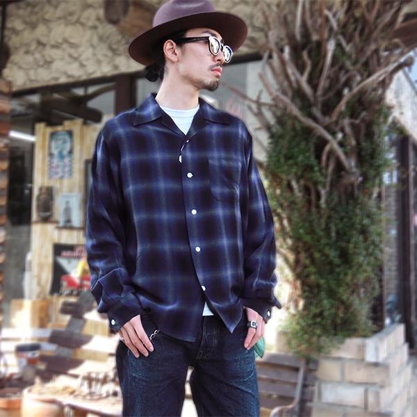 SUGAR CANE シュガーケーン オープンカラーシャツ SC29120 RAYON OMBRE