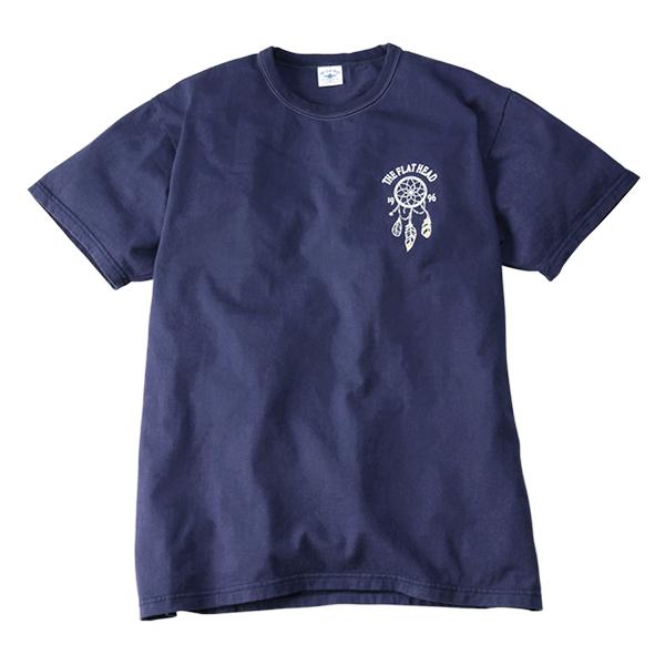 フラットヘッド THE FLAT HEAD Tシャツ FN-THC-048 MOTORCYCLE RACE 半袖 プリント ロゴ インディアン アメカジ バイカー 日本製 メンズ 2026年 春夏 新作の画像