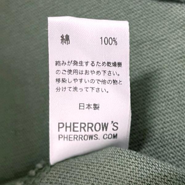 フェローズ Pherrow's ロンT PLT2 2026年 新色 長袖 Tシャツ バッファロー プリント カットソー 綿 クルー トップス ロゴT ヴィンテージ アメカジ メンズ | Pherrow's | 08