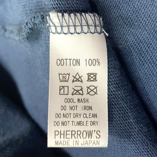フェローズ Pherrow's ロンT 26S-PLT3 Tシャツ ロゴ プリント 長袖 カットソー コットン 肉厚 クルーネック アメカジ メンズ カジュアル 2026年 春夏 新作 | Pherrow's | 16