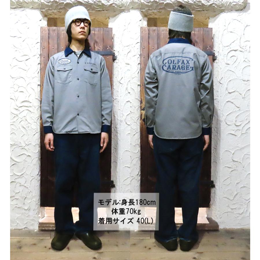 Pherrow's（フェローズ） ワークシャツ 26S-PTWS1 長袖 配色 ワッペン