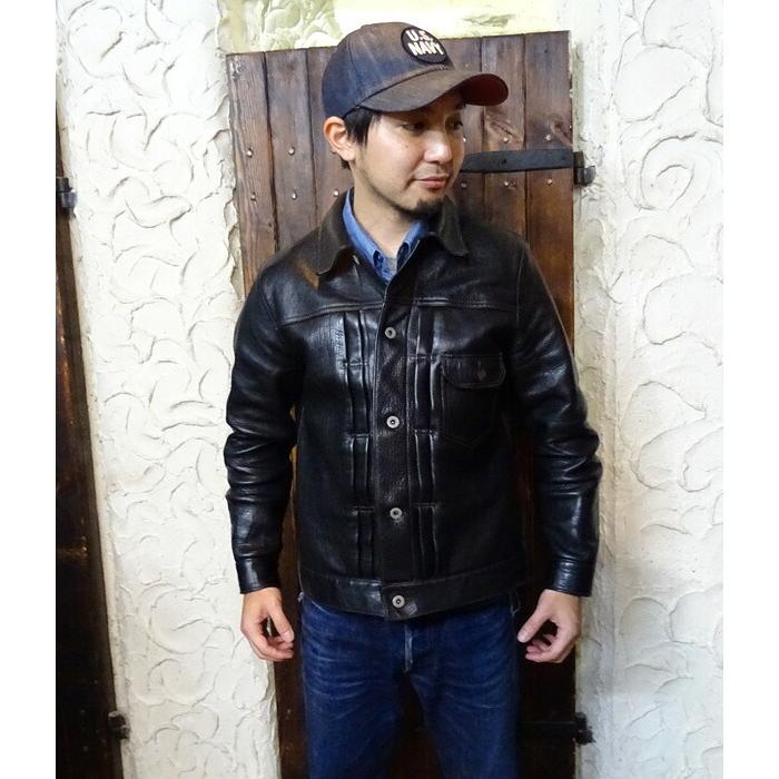 Y'2 LEATHER ワイツーレザー Gジャン EB-140 ECO HORSE 1st Type JACKET エコホース レザージャケット 馬革 本革 アウター アメカジ バイカー メンズ |  | 02