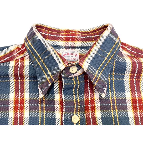 ウエアハウス WAREHOUSE ネルシャツ Lot 3104 FLANNEL SHIRTS F柄 フランネルシャツ 未洗い チェック 長袖 アメカジ ヴィンテージ 起毛 2025年 秋冬 新作 | WAREHOUSE | 05