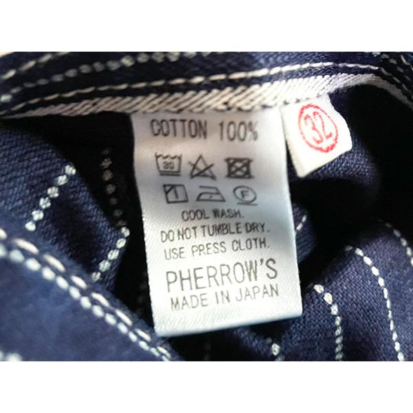 フェローズ Pherrow's ワークパンツ 333WP ウォバッシュ ストライプ インディゴ ドットストライプ ボトム ヴィンテージ 定番 ロングセラー アメカジ メンズ | Pherrow's | 13