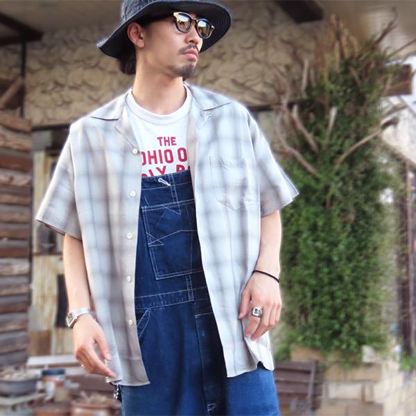 FULLCOUNT（フルカウント） オープンカラーシャツ 4100-4 Ombre Check