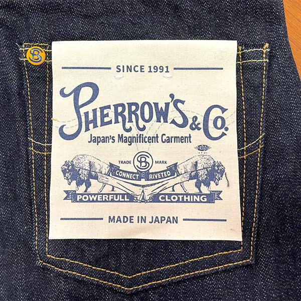 フェローズ Pherrow's デニム ジーンズ 421SW ストレート スターチドウォッシュ ジーパン ボトム ヴィンテージ アメカジ メンズ | Pherrow's | 17