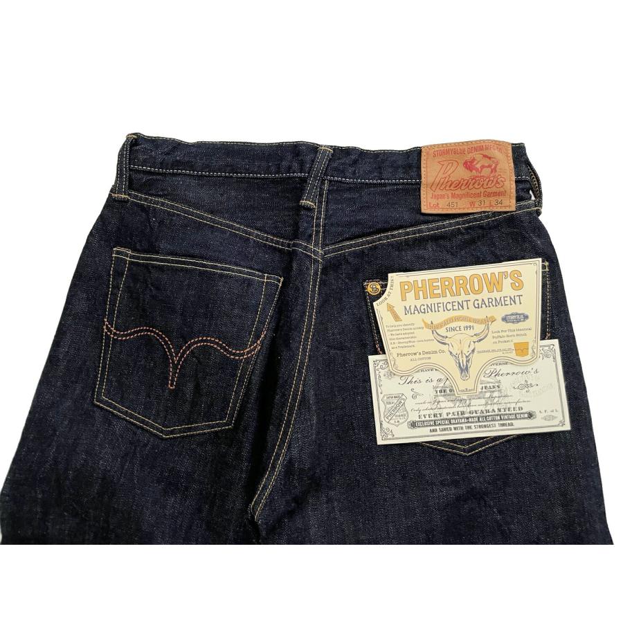 PHERROWS 451SW W31 未使用 Pherrow's フェローズ デニム ジーンズ 451SW ルーズストレート