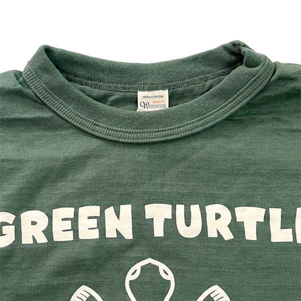 WAREHOUSE（ウエアハウス） WAREHOUSE Tシャツ Lot 4601 GREEN TURTLE