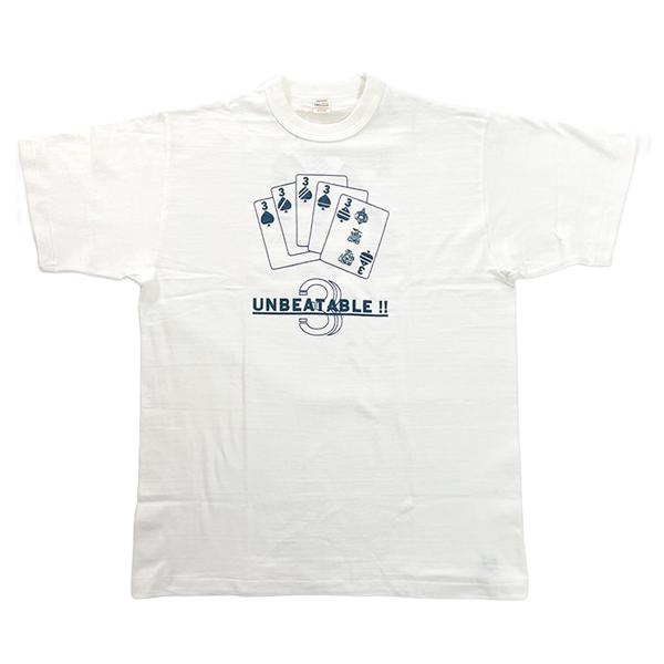 ウエアハウス WAREHOUSE Tシャツ Lot 4601 UNBEATABLE トランプ 半袖 プリント 未洗い アメカジ メンズ 正規品 | WAREHOUSE | 13