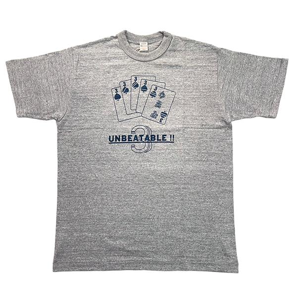 ウエアハウス WAREHOUSE Tシャツ Lot 4601 UNBEATABLE トランプ 半袖 プリント 未洗い アメカジ メンズ 正規品 | WAREHOUSE | 17