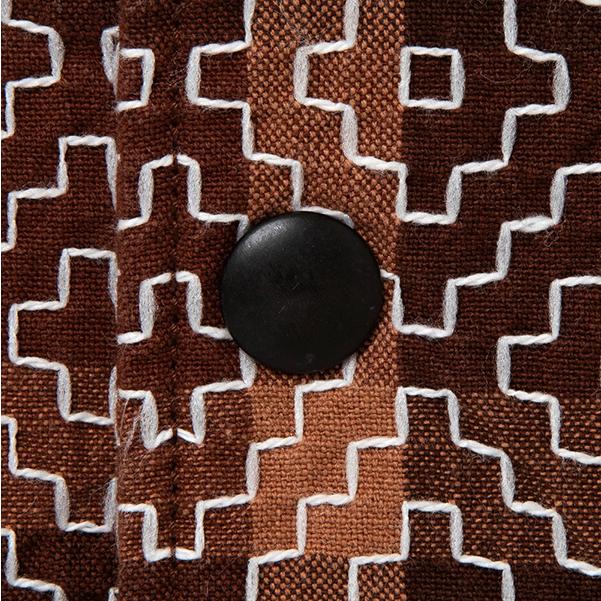 ステュディオ・ダルチザン STUDIO D’ARTISAN コーチジャケット 4618 柿渋野良着刺し子 綿 職人技 スラブ糸 ワーク メンズ アメカジ 2025年 新作 日本製 | STUDIO D'ARTISAN | 05