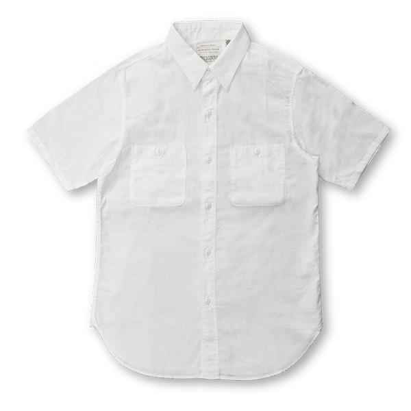 新品! FULLCOUNT ホワイト シャツ サイズ42 FULLCOUNT（フルカウント） シャンブレーシャツ 4821 シャツ 半袖