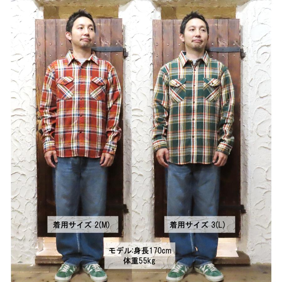 UES ヘビー ネルシャツ サイズ3 ウエス チェック シャツ 長袖 UES ウエス ヘビーネルシャツ 502553 FLANNEL SHIRTS ネルシャツ