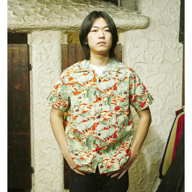 ステュディオ・ダルチザン STUDIO D'ARTISAN 5691 百豚 アロハシャツ