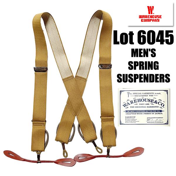 ウエアハウス WAREHOUSE サスペンダー Lot 6045 MEN'S SPRING SUSPENDERS ヴィンテージ ワーク 小物 アメカジ プレゼント 男性 メンズ ラッピング対応可能 | WAREHOUSE