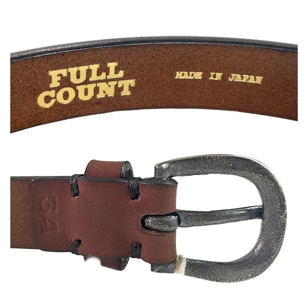 フルカウント FULL COUNT ベルト 6219 Oiled Leather Narrow Belt ナローベルト 栃木レザー 4.7mm 牛革 メンズ アメカジ 正規品 | FULLCOUNT | 06