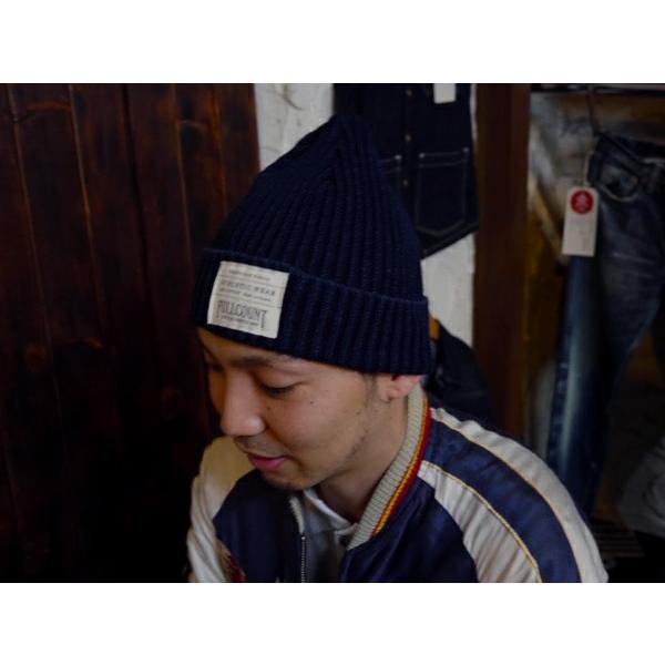 FULL COUNT フルカウント 6817 INDIGO RIB WATCH CAP インディゴリブワッチキャップ キャップ 帽子 プレゼント 男性 メンズ ラッピング対応可能 | FULLCOUNT | 04