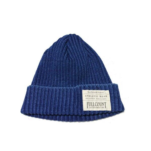 FULL COUNT フルカウント 6817 INDIGO RIB WATCH CAP インディゴリブワッチキャップ キャップ 帽子 プレゼント 男性 メンズ ラッピング対応可能 | FULLCOUNT | 07