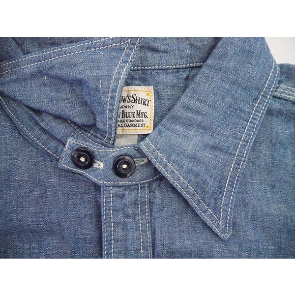 フェローズ PHERROW'S ワークシャツ 770WS シャツ 長袖 40年代モデル ラウンドヨーク WORK SHIRTS コットン シャンブレー リネン ヴィンテージ 定番 アメカジ | Pherrow's | 09