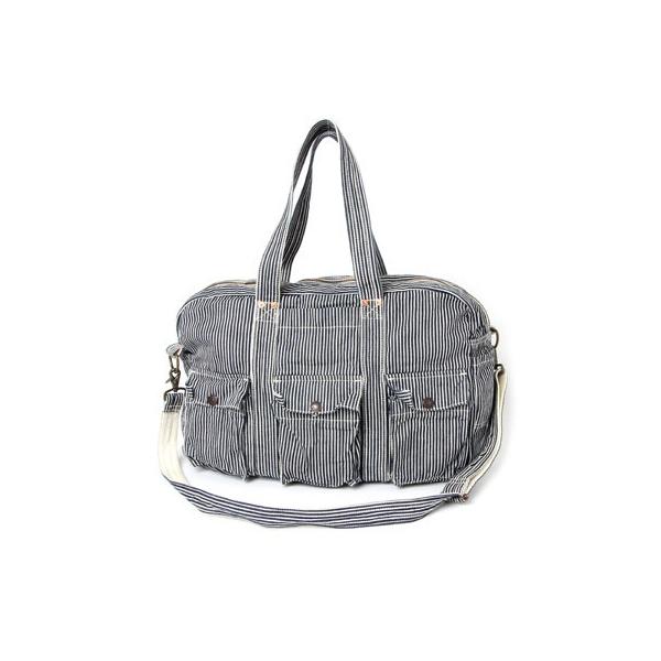 UES ウエス ボストンバッグ 810951 デニム ヒッコリー 鞄 バッグ トートバッグ ショルダー 斜め掛け 綿 アメカジ 定番 小物 プレゼント メンズ 男性 日本製 | UES | 05