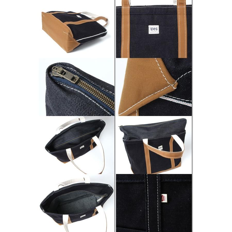 UES（ウエス） 811656 ジップトップトートバッグ 鞄 バッグ デニム