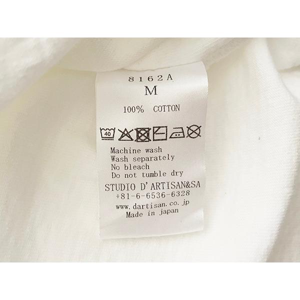ステュディオ・ダルチザン STUDIO D'ARTISAN Ｔシャツ 8162A 七分袖 ラグラン バイカラー インディアン ロゴ プリント アメカジ メンズ 日本製 2025年 新作 | STUDIO D'ARTISAN | 12
