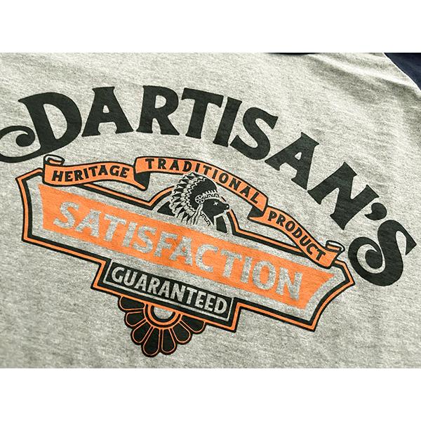 ステュディオ・ダルチザン STUDIO D'ARTISAN Ｔシャツ 8162A 七分袖 ラグラン バイカラー インディアン ロゴ プリント アメカジ メンズ 日本製 2025年 新作 | STUDIO D'ARTISAN | 06