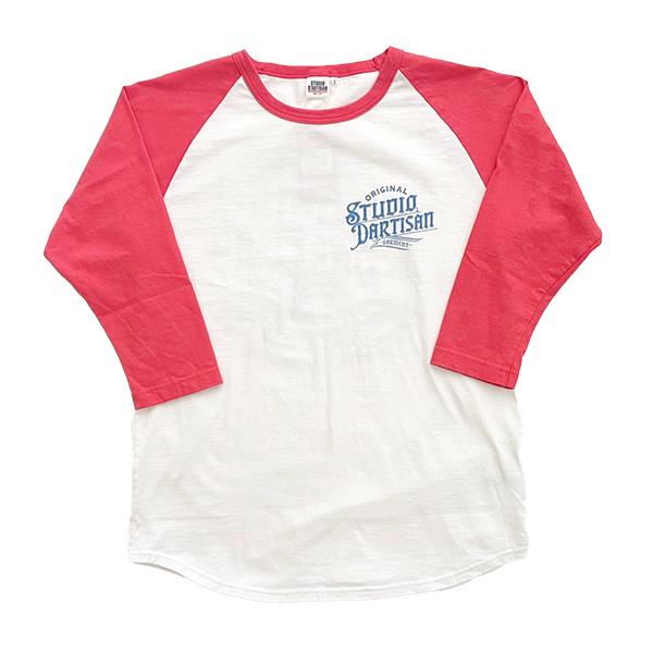 ステュディオ・ダルチザン STUDIO D'ARTISANＴシャツ 8162B 七分袖 ラグラン バイカラー ロゴ プリント アメカジ メンズ 日本製 2025年 春夏 新作 | STUDIO D'ARTISAN | 04