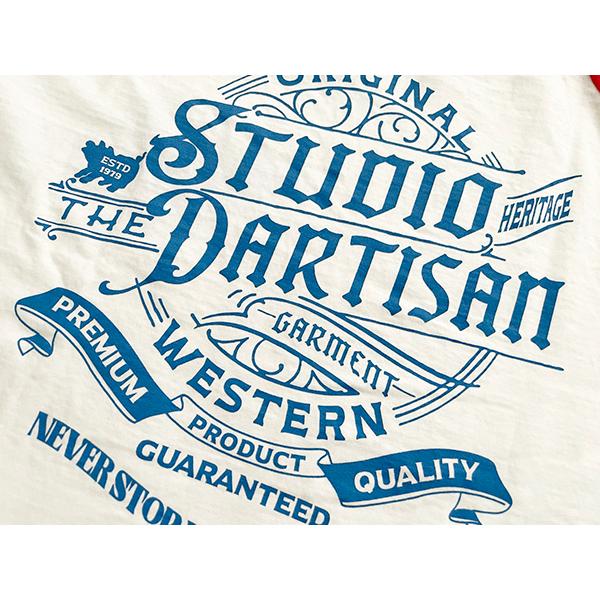 ステュディオ・ダルチザン STUDIO D'ARTISANＴシャツ 8162B 七分袖 ラグラン バイカラー ロゴ プリント アメカジ メンズ 日本製 2025年 春夏 新作 | STUDIO D'ARTISAN | 09
