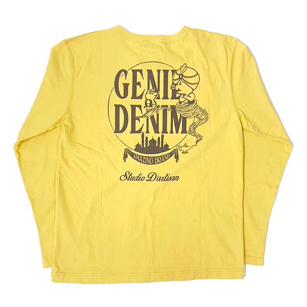 ステュディオ・ダルチザン STUDIO D'ARTISAN Ｔシャツ 8195A 長袖 ロンT ロゴ TEE プリント デニム アラジン アメカジ メンズ 日本製 秋冬 2025年 新作 | STUDIO D'ARTISAN | 05