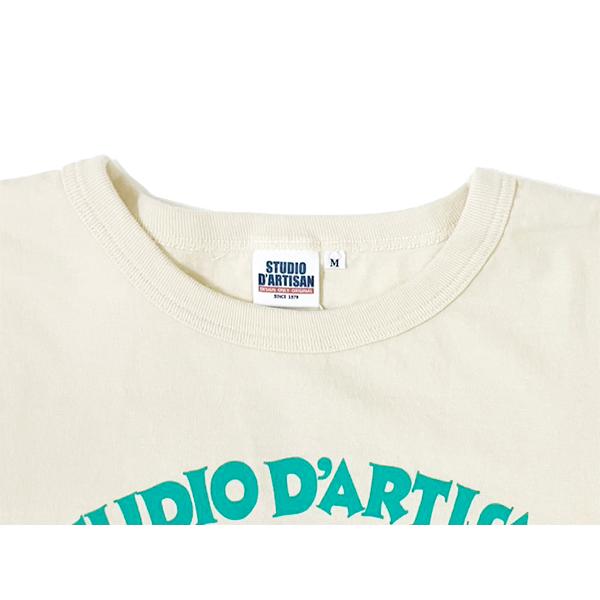 ステュディオ・ダルチザン STUDIO D'ARTISAN Ｔシャツ 8195B 長袖 ロンT ロゴ TEE プリント デニム オマージュ アメカジ メンズ 日本製 秋冬 2025年 新作 | STUDIO D'ARTISAN | 13