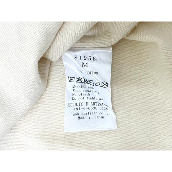 ステュディオ・ダルチザン STUDIO D'ARTISAN Ｔシャツ 8195B 長袖 ロンT ロゴ TEE プリント デニム オマージュ アメカジ メンズ 日本製 秋冬 2025年 新作 | STUDIO D'ARTISAN | 15