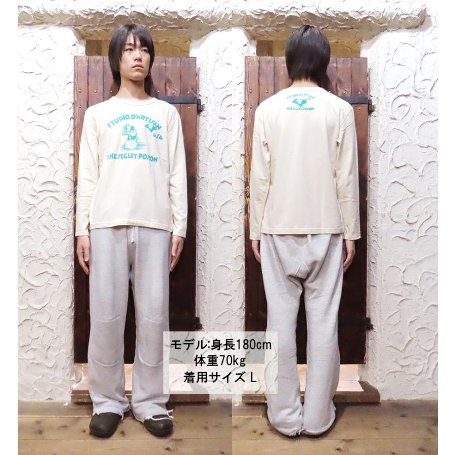 ステュディオ・ダルチザン STUDIO D'ARTISAN Ｔシャツ 8195B 長袖 ロンT ロゴ TEE プリント デニム オマージュ アメカジ メンズ 日本製 秋冬 2025年 新作 | STUDIO D'ARTISAN | 04