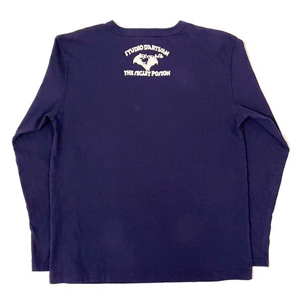 ステュディオ・ダルチザン STUDIO D'ARTISAN Ｔシャツ 8195B 長袖 ロンT ロゴ TEE プリント デニム オマージュ アメカジ メンズ 日本製 秋冬 2025年 新作 | STUDIO D'ARTISAN | 09