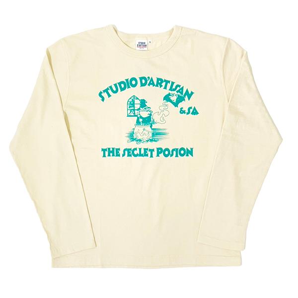 ステュディオ・ダルチザン STUDIO D'ARTISAN Ｔシャツ 8195B 長袖 ロンT ロゴ TEE プリント デニム オマージュ アメカジ メンズ 日本製 秋冬 2025年 新作 | STUDIO D'ARTISAN | 11