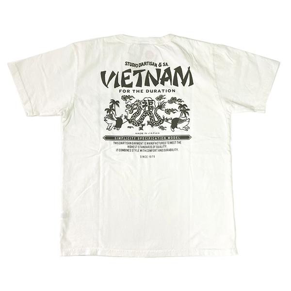 STUDIO D'ARTISAN ステュディオダルチザン Tシャツ 8197 ベトナム プリント 半袖 TEE USAコットン カットソー 日本製 アメカジ ヴィンテージ メンズ 2025 | STUDIO D'ARTISAN | 06