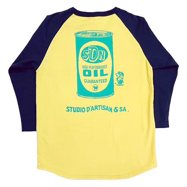 ステュディオ・ダルチザン STUDIO D'ARTISAN Ｔシャツ 8206B 七分袖 ラグラン バイカラー ロゴ プリント アメカジ メンズ 日本製 2026年 新作 正規品 | STUDIO D'ARTISAN | 07
