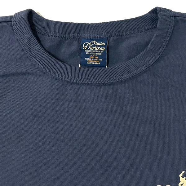 STUDIO D'ARTISAN ステュディオダルチザン Tシャツ 8211A コットン プリント 半袖 TEE USAコットン カットソー 日本製 アメカジ メンズ 2026 春夏 正規品 | STUDIO D'ARTISAN | 12