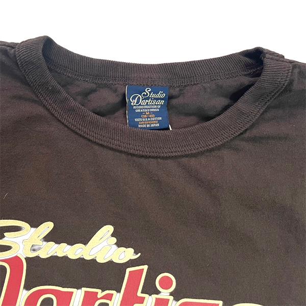 STUDIO D'ARTISAN ステュディオダルチザン Tシャツ 8232A コットン プリント 半袖 TEE USAコットン カットソー　日本製 アメカジ メンズ 2026 春夏 | STUDIO D'ARTISAN | 07