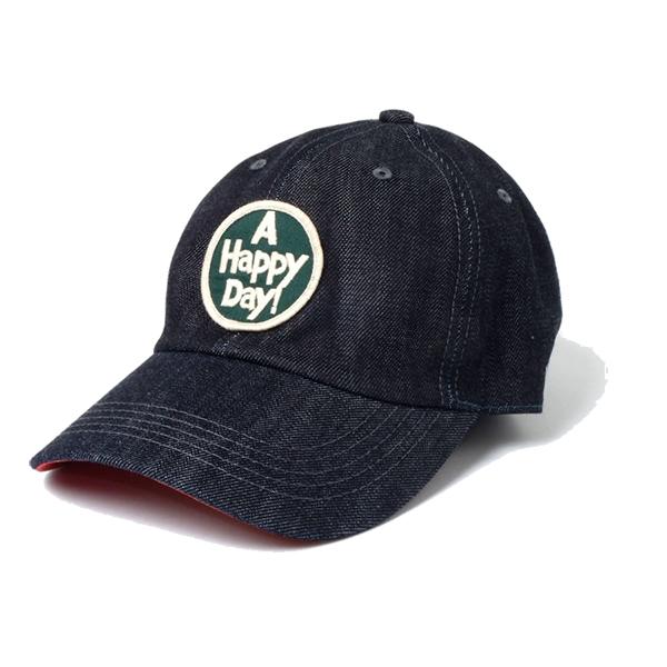 UES ウエス ベースボールキャップ 82DC A HAPPY DAY ワッペン