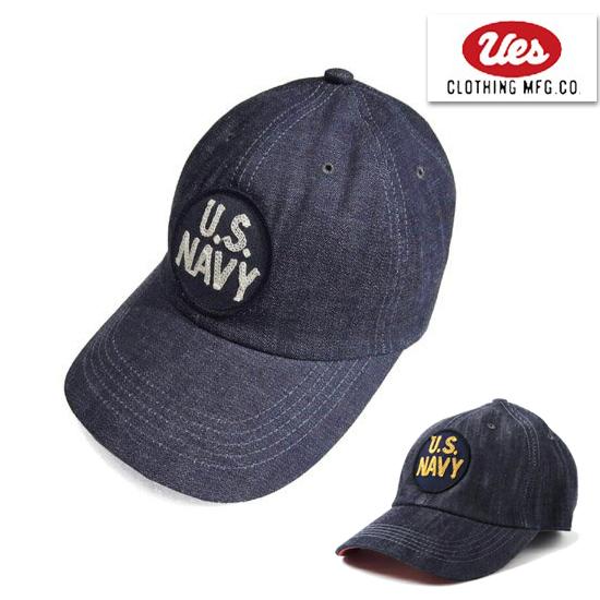 UES（ウエス） 82DC U.S.NAVY ワッペン デニム ベースボールキャップ