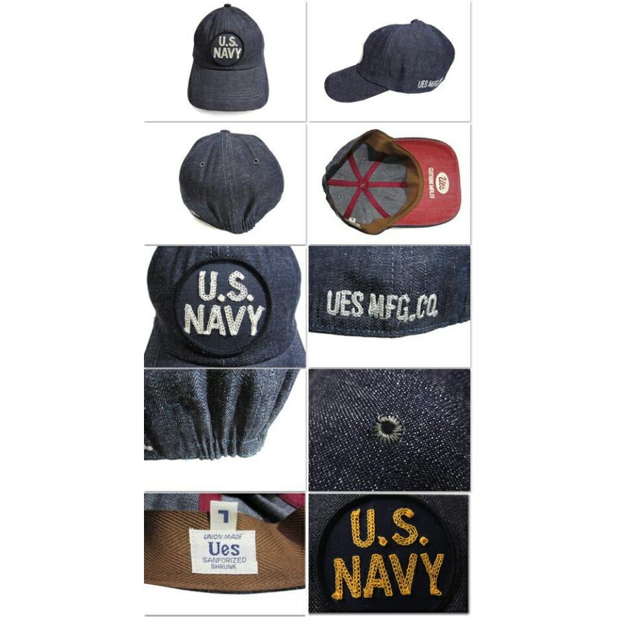 UES ウエス 82DC U.S.NAVY ワッペン デニム ベースボール