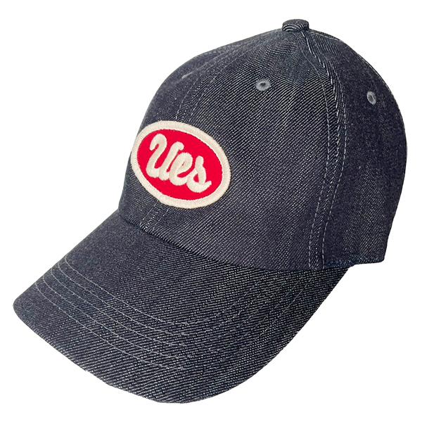 UES ウエス キャップ 82DC CAP 帽子 ロゴ ワッペン デニム
