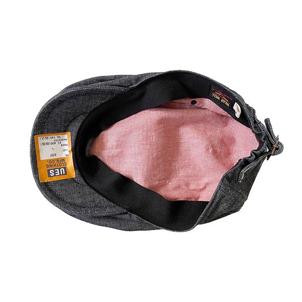 UES ウエス ハンチング キャップ 82HT デニム インディゴ 綿100％ 帽子 CAP 定番 シンプル 無地 バックストラップ 小物 プレゼント 男 メンズ アメカジ 日本製 | UES | 06