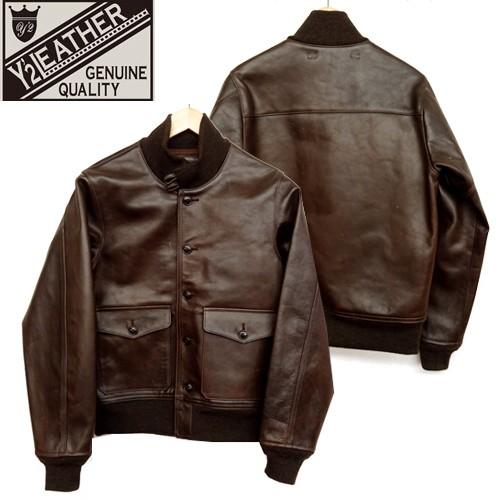 Y'2LEATHER ワイツーレザー A-1 ハンドオイルホース ジャケット Y'2LEATHER ワイツーレザー A-1 ハンドオイルホース ジャケット